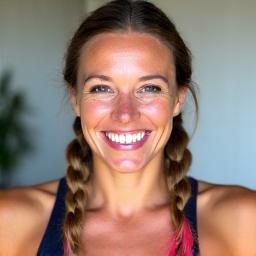 Professional headshot of Chloe Davies, a female energetic fitness coach.